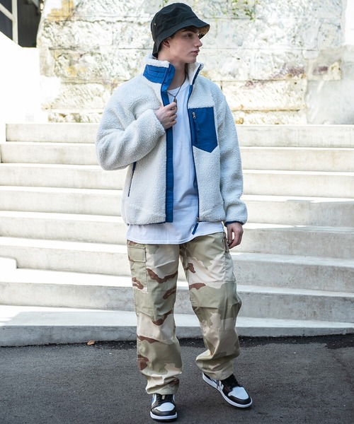8(eight)(エイト)の「ボアブルゾン(ブルゾン・メンズ・ブラック/ベージュ/オフホワイト/キャメル・MEDIUM/X-LARGE/LARGE)」の14枚目の写真