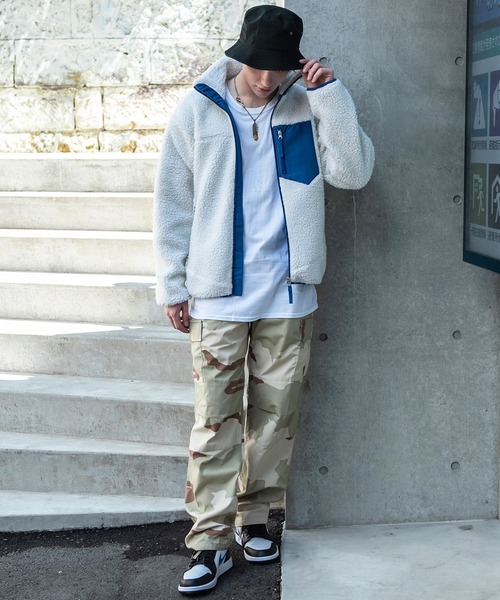 8(eight)(エイト)の「ボアブルゾン(ブルゾン・メンズ・ブラック/ベージュ/オフホワイト/キャメル・MEDIUM/X-LARGE/LARGE)」の7枚目の写真