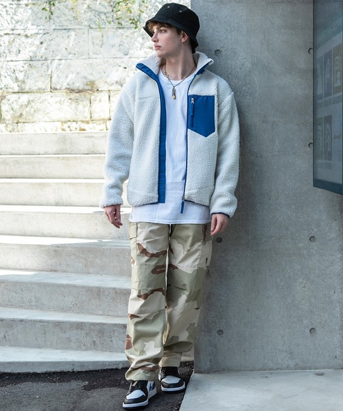 8(eight)(エイト)の「ボアブルゾン(ブルゾン・メンズ・ブラック/ベージュ/オフホワイト/キャメル・MEDIUM/X-LARGE/LARGE)」の15枚目の写真
