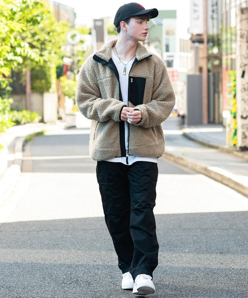 8(eight)(エイト)の「ボアブルゾン(ブルゾン・メンズ・ブラック/ベージュ/オフホワイト/キャメル・MEDIUM/X-LARGE/LARGE)」の17枚目の写真