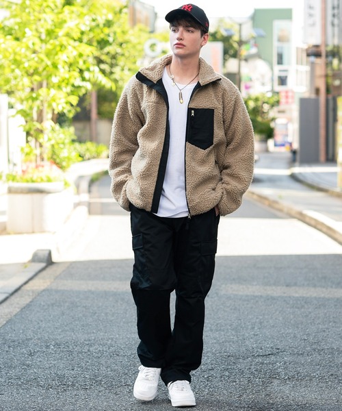 8(eight)(エイト)の「ボアブルゾン(ブルゾン・メンズ・ブラック/ベージュ/オフホワイト/キャメル・MEDIUM/X-LARGE/LARGE)」の10枚目の写真