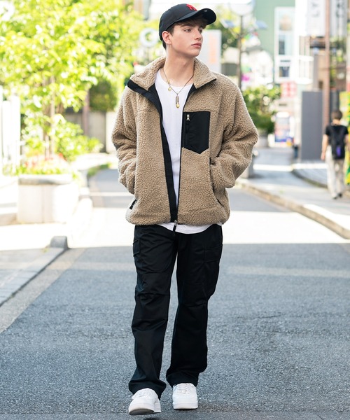 8(eight)(エイト)の「ボアブルゾン(ブルゾン・メンズ・ブラック/ベージュ/オフホワイト/キャメル・MEDIUM/X-LARGE/LARGE)」の18枚目の写真