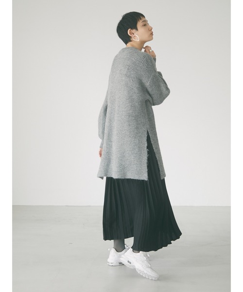 armonia（アルモニーア）の「armonia・ニットチュニックプリーツワンピースセット＊（ワンピース・レディース・ブラウン/グレー/ブルー・FREE）」の8枚目の写真