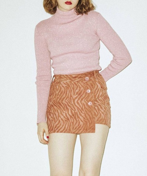 jouetie（ジュエティ）の「BIGボタンスカパン（スカート・レディース・ブラック/ブラウン/ブルー/その他1・MEDIUM）」の3枚目の写真