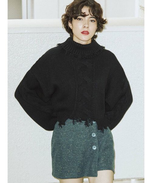 jouetie（ジュエティ）の「BIGボタンスカパン（スカート・レディース・ブラック/ブラウン/ブルー/その他1・MEDIUM）」の20枚目の写真