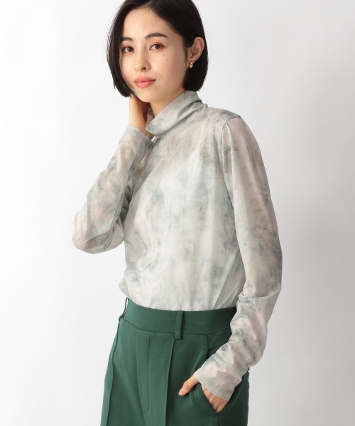 LOWRYS FARM(ローリーズファーム)の「ガラシアータートルLS 236291(Tシャツ/カットソー・レディース・ブラック/ブラウン/グレー/ピンク・FREE)」の3枚目の写真