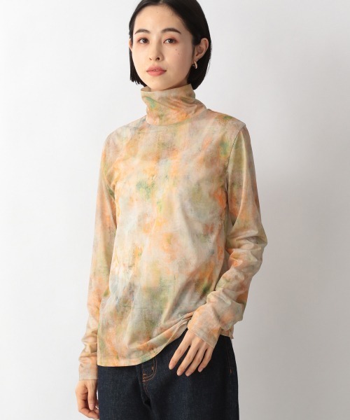 LOWRYS FARM(ローリーズファーム)の「ガラシアータートルLS 236291(Tシャツ/カットソー・レディース・ブラック/ブラウン/グレー/ピンク・FREE)」の4枚目の写真