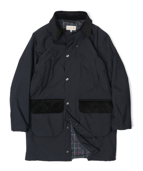 The DUFFER of ST.GEORGE(ザダファーオブセントジョージ)の「WINDPROOF LIGHT WEIGHT PUFF COAT:防風 ステンカラー ロングコート(ステンカラーコート・メンズ・ダークグリーン/ネイビー・SMALL/MEDIUM/LARGE/X-LARGE)」の9枚目の写真