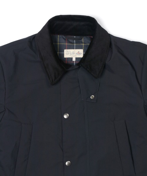 The DUFFER of ST.GEORGE(ザダファーオブセントジョージ)の「WINDPROOF LIGHT WEIGHT PUFF COAT:防風 ステンカラー ロングコート(ステンカラーコート・メンズ・ダークグリーン/ネイビー・SMALL/MEDIUM/LARGE/X-LARGE)」の11枚目の写真