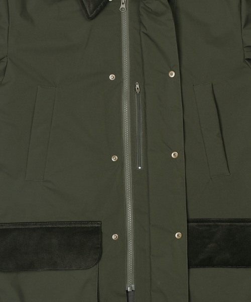 The DUFFER of ST.GEORGE(ザダファーオブセントジョージ)の「WINDPROOF LIGHT WEIGHT PUFF COAT:防風 ステンカラー ロングコート(ステンカラーコート・メンズ・ダークグリーン/ネイビー・SMALL/MEDIUM/LARGE/X-LARGE)」の15枚目の写真