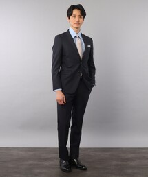 TAKEO KIKUCHI | 【上品感漂う光沢】シャイニー ヘリンボン ストライプ スーツ/３ピース対応可(スーツセット)