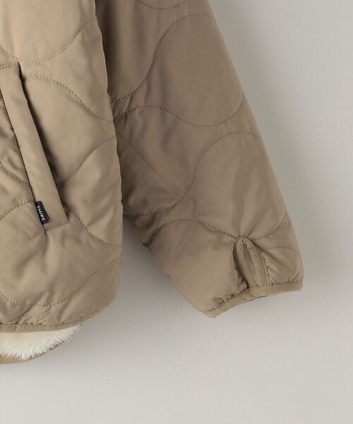 SHIPS（シップス）の「SHIPS KIDS:〈洗濯機可能〉ボア×キルト リバーシブル ジャケット(145～160cm)（その他アウター・キッズ・ベージュ/オリーブ・S/145/M/160）」の3枚目の写真