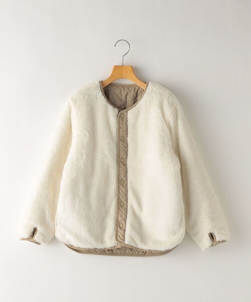 SHIPS（シップス）の「SHIPS KIDS:〈洗濯機可能〉ボア×キルト リバーシブル ジャケット(145～160cm)（その他アウター・キッズ・ベージュ/オリーブ・S/145/M/160）」の8枚目の写真