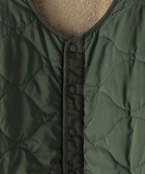 SHIPS（シップス）の「SHIPS KIDS:〈洗濯機可能〉ボア×キルト リバーシブル ジャケット(145～160cm)（その他アウター・キッズ・ベージュ/オリーブ・S/145/M/160）」の10枚目の写真