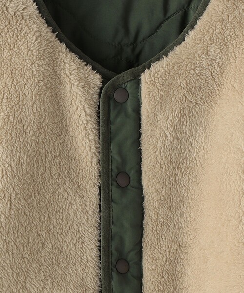 SHIPS（シップス）の「SHIPS KIDS:〈洗濯機可能〉ボア×キルト リバーシブル ジャケット(145～160cm)（その他アウター・キッズ・ベージュ/オリーブ・S/145/M/160）」の11枚目の写真