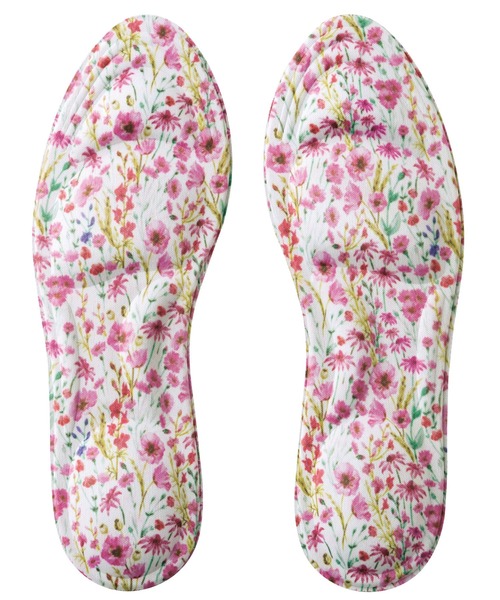 セール】足裏ふわふわインソール 花柄3色組（インソール/シューズ