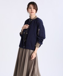 INED | 《INED30th×スタイリスト・安西こずえ》MA-1ディテールブルゾン(MA-1)