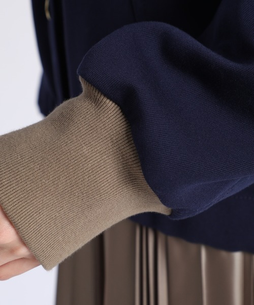 INED（イネド）の「《INED30th×スタイリスト・安西こずえ》MA-1ディテールブルゾン（MA-1・レディース・カーキ/ネイビー・9号）」の9枚目の写真