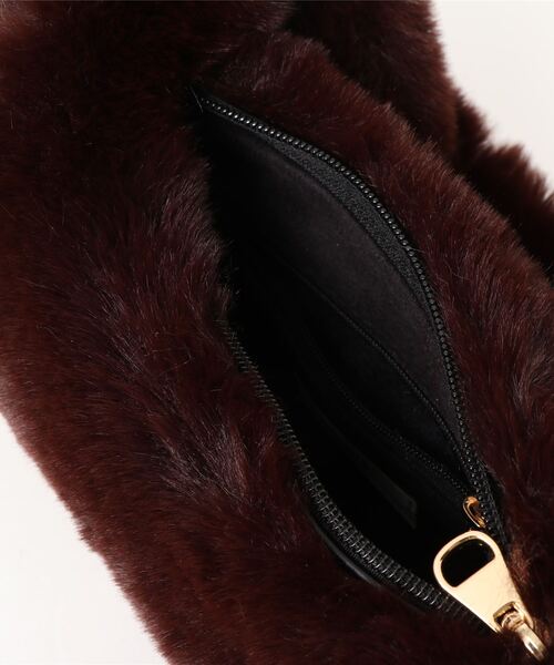 Lui's（ルイス）の「フェイクレッキスファーハンドバッグ（ハンドバッグ・レディース・ブラウン/グレー/グリーン・FREE）」の6枚目の写真