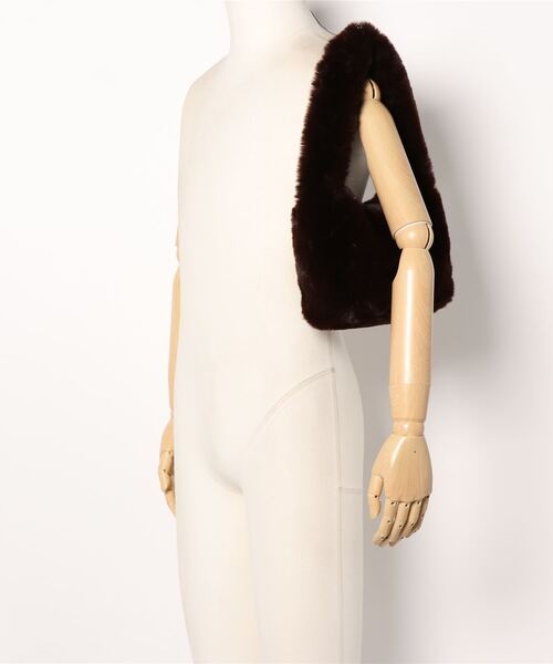 Lui's（ルイス）の「フェイクレッキスファーハンドバッグ（ハンドバッグ・レディース・ブラウン/グレー/グリーン・FREE）」の7枚目の写真