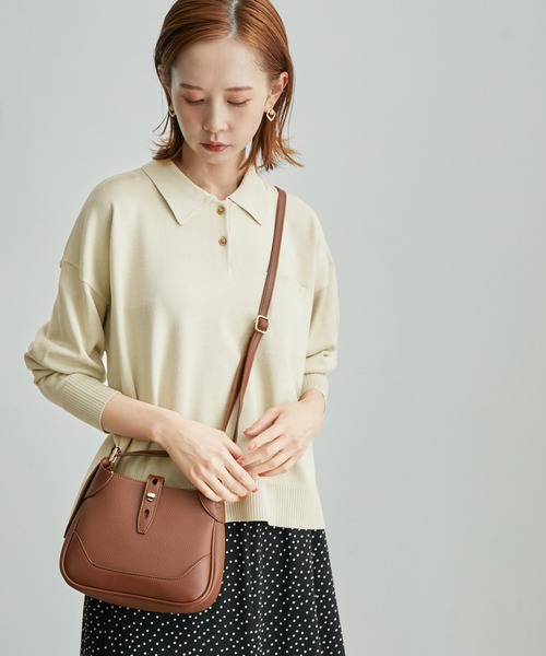 ROPE' PICNIC（ロペピクニック）の「【WEB限定】ポロニットプルオーバー（ニット/セーター・レディース・ブラウン/ブラック/ベージュ系その他・38）」の3枚目の写真