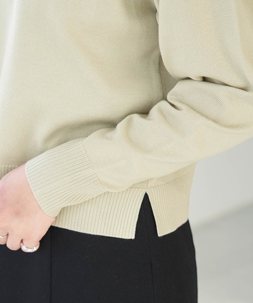 ROPE' PICNIC（ロペピクニック）の「【WEB限定】ポロニットプルオーバー（ニット/セーター・レディース・ブラウン/ブラック/ベージュ系その他・38）」の6枚目の写真