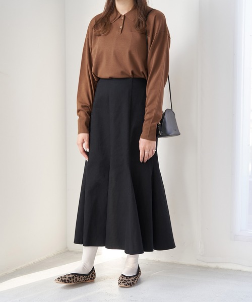 ROPE' PICNIC（ロペピクニック）の「【WEB限定】ポロニットプルオーバー（ニット/セーター・レディース・ブラウン/ブラック/ベージュ系その他・38）」の15枚目の写真