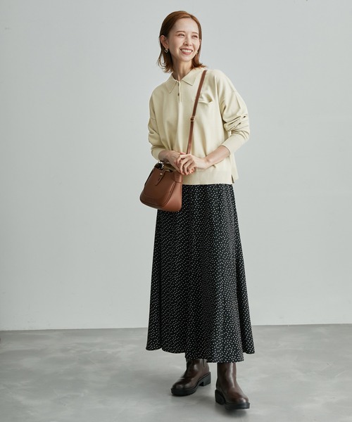 ROPE' PICNIC（ロペピクニック）の「【WEB限定】ポロニットプルオーバー（ニット/セーター・レディース・ブラウン/ブラック/ベージュ系その他・38）」の19枚目の写真