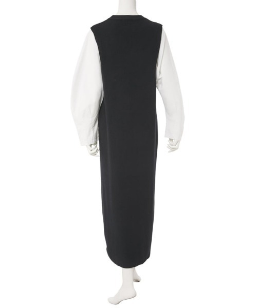 fifth(フィフス)の「布帛スリーブドッキングニットワンピース(ワンピース・レディース・ブラック/ネイビー・MEDIUM)」の10枚目の写真