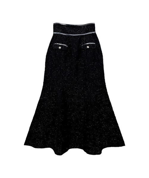 ANDGEEBEE（アンジービー）の「ツィードマーメイドロングスカート（スカート・レディース・アイボリー/ブラック・MEDIUM）」の18枚目の写真