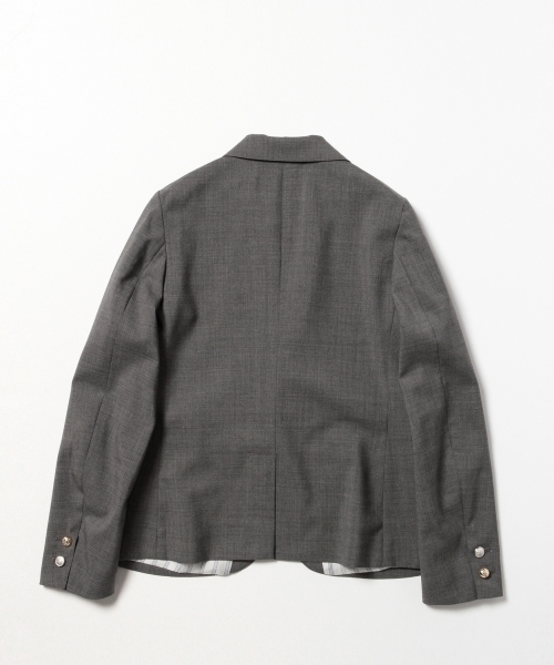 BEAMS BOY（ビームスボーイ）の「BEAMS BOY / ウール トロ 3ボタン ブレザー 15SS（テーラードジャケット・レディース・グレー/ネイビー・1/0）」の8枚目の写真