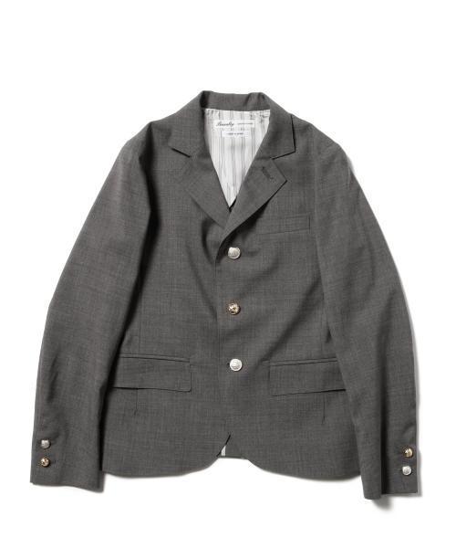 BEAMS BOY（ビームスボーイ）の「BEAMS BOY / ウール トロ 3ボタン ブレザー 15SS（テーラードジャケット・レディース・グレー/ネイビー・1/0）」の16枚目の写真