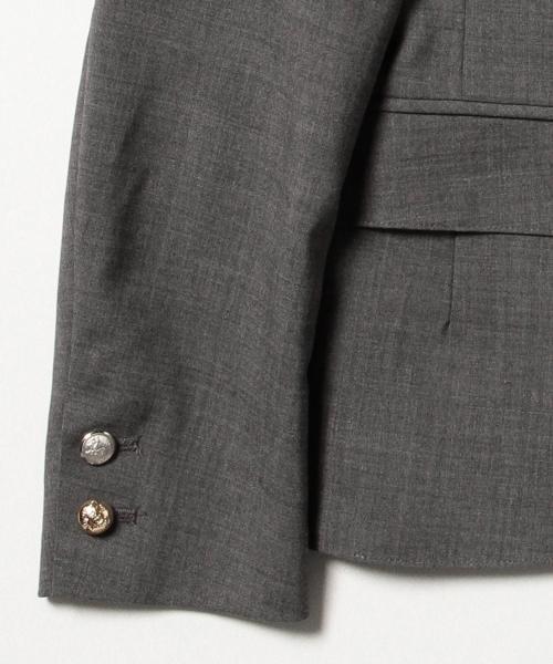 BEAMS BOY（ビームスボーイ）の「BEAMS BOY / ウール トロ 3ボタン ブレザー 15SS（テーラードジャケット・レディース・グレー/ネイビー・1/0）」の20枚目の写真