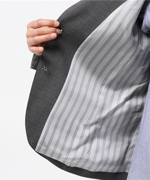 BEAMS BOY（ビームスボーイ）の「BEAMS BOY / ウール トロ 3ボタン ブレザー 15SS（テーラードジャケット・レディース・グレー/ネイビー・1/0）」の19枚目の写真