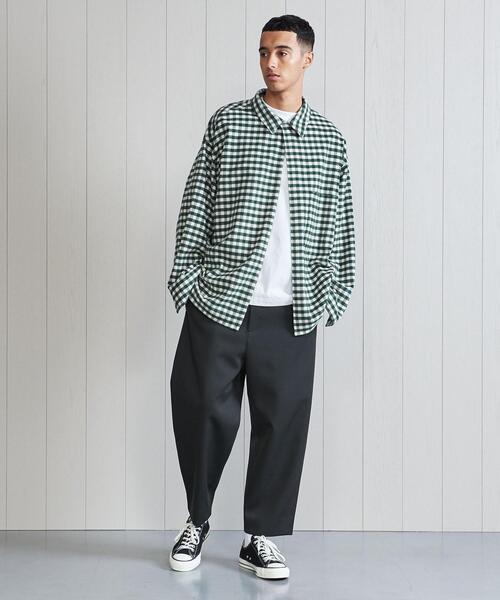 H BEAUTY&YOUTH UNITED ARROWS(エイチビューティーアンドユースユナイテッドアローズ)の「<H>STOLE CHECK SHIRT/シャツ(シャツ/ブラウス・メンズ・クリーム/ケリー/ブラウン・S/M/XS/L)」の3枚目の写真