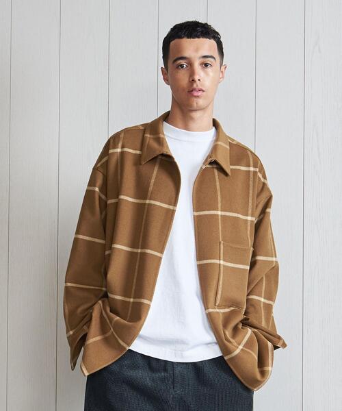 H BEAUTY&YOUTH UNITED ARROWS(エイチビューティーアンドユースユナイテッドアローズ)の「<H>STOLE CHECK SHIRT/シャツ(シャツ/ブラウス・メンズ・クリーム/ケリー/ブラウン・S/M/XS/L)」の13枚目の写真