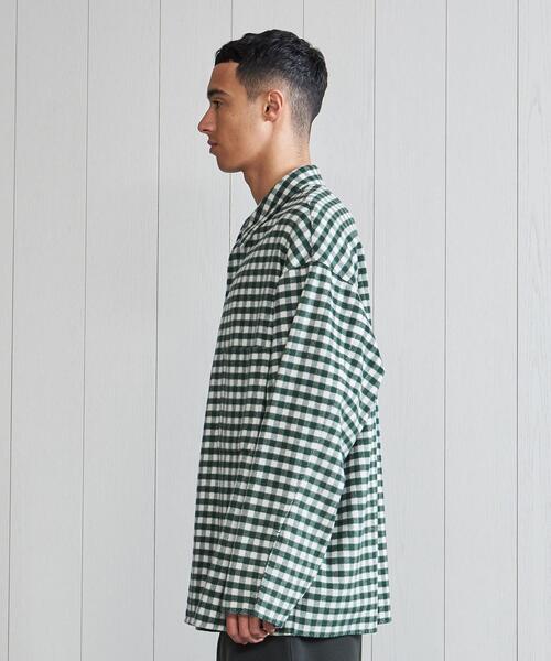 H BEAUTY&YOUTH UNITED ARROWS(エイチビューティーアンドユースユナイテッドアローズ)の「<H>STOLE CHECK SHIRT/シャツ(シャツ/ブラウス・メンズ・クリーム/ケリー/ブラウン・S/M/XS/L)」の5枚目の写真