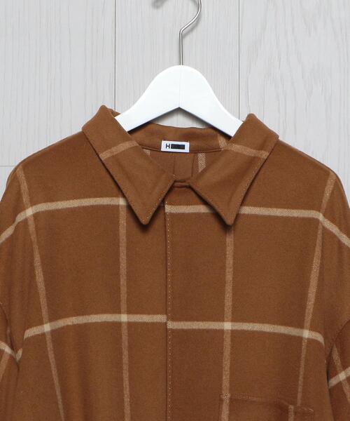 H BEAUTY&YOUTH UNITED ARROWS(エイチビューティーアンドユースユナイテッドアローズ)の「<H>STOLE CHECK SHIRT/シャツ(シャツ/ブラウス・メンズ・クリーム/ケリー/ブラウン・S/M/XS/L)」の19枚目の写真