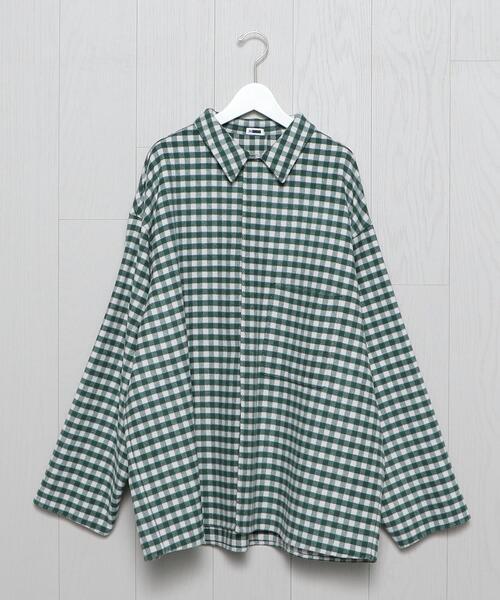 H BEAUTY&YOUTH UNITED ARROWS(エイチビューティーアンドユースユナイテッドアローズ)の「<H>STOLE CHECK SHIRT/シャツ(シャツ/ブラウス・メンズ・クリーム/ケリー/ブラウン・S/M/XS/L)」の20枚目の写真
