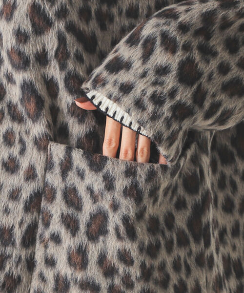 BEAMS LIGHTS / PONTETORTO シャギー ノーカラーコート