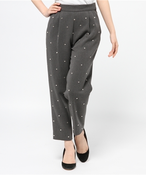 Khaju（カージュ）の「★★Khaju:ビジューパンツ（その他パンツ・レディース・チャコールグレー/ブラック・26/27）」の2枚目の写真