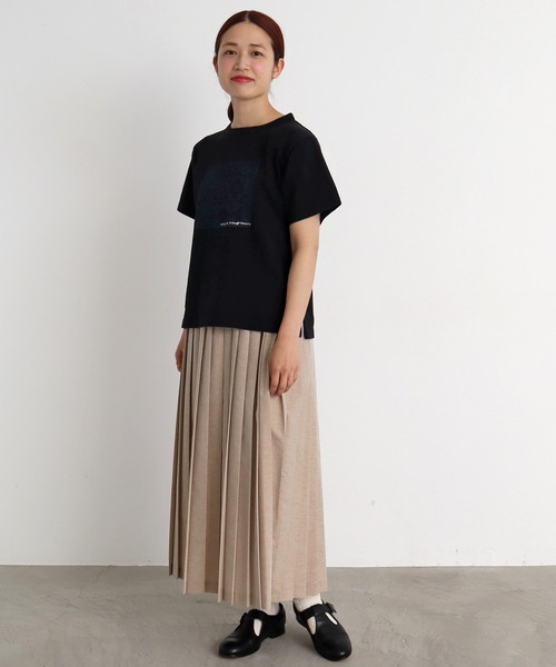 chambre de charme（シャンブルドゥシャーム）の「cdc USAコットン　刺繍とレースTee（Tシャツ/カットソー・レディース・ブラック/アイボリー・FREE）」の13枚目の写真