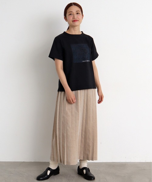 chambre de charme（シャンブルドゥシャーム）の「cdc USAコットン　刺繍とレースTee（Tシャツ/カットソー・レディース・ブラック/アイボリー・FREE）」の11枚目の写真