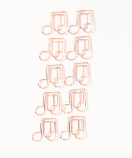 yururira（ユルリラ）の「モチーフメッキクリップ 10個入り（ステーショナリー・レディース・A/B/C/D/E/F/G/H/I/J/K/L/M/N/O/P/Q/R/S/T・FREE）」の2枚目の写真