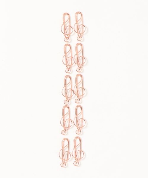 yururira（ユルリラ）の「モチーフメッキクリップ 10個入り（ステーショナリー・レディース・A/B/C/D/E/F/G/H/I/J/K/L/M/N/O/P/Q/R/S/T・FREE）」の3枚目の写真