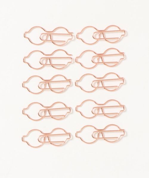 yururira（ユルリラ）の「モチーフメッキクリップ 10個入り（ステーショナリー・レディース・A/B/C/D/E/F/G/H/I/J/K/L/M/N/O/P/Q/R/S/T・FREE）」の4枚目の写真