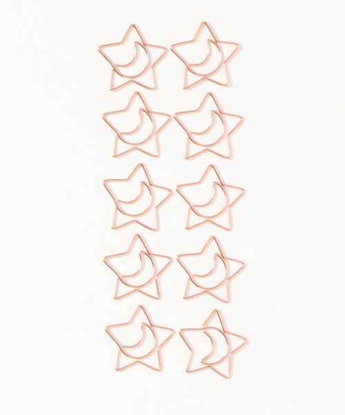 yururira（ユルリラ）の「モチーフメッキクリップ 10個入り（ステーショナリー・レディース・A/B/C/D/E/F/G/H/I/J/K/L/M/N/O/P/Q/R/S/T・FREE）」の5枚目の写真