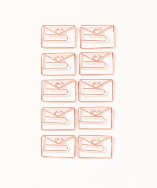 yururira（ユルリラ）の「モチーフメッキクリップ 10個入り（ステーショナリー・レディース・A/B/C/D/E/F/G/H/I/J/K/L/M/N/O/P/Q/R/S/T・FREE）」の6枚目の写真