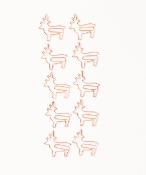 yururira（ユルリラ）の「モチーフメッキクリップ 10個入り（ステーショナリー・レディース・A/B/C/D/E/F/G/H/I/J/K/L/M/N/O/P/Q/R/S/T・FREE）」の8枚目の写真