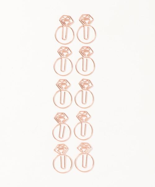 yururira（ユルリラ）の「モチーフメッキクリップ 10個入り（ステーショナリー・レディース・A/B/C/D/E/F/G/H/I/J/K/L/M/N/O/P/Q/R/S/T・FREE）」の13枚目の写真